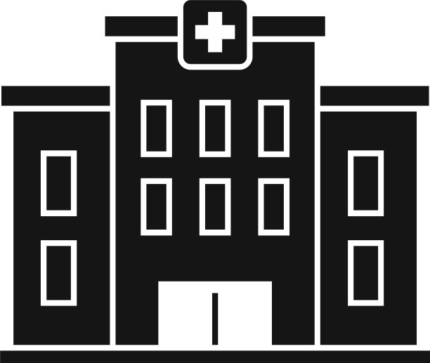 水痘医院图标简约风格图片下载