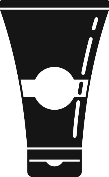 水痘膏管图标简约风格图片下载