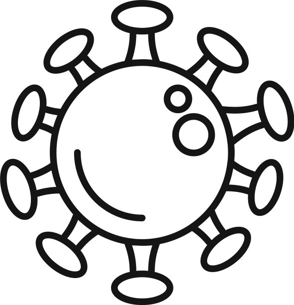 水痘病毒图标轮廓样式图片下载