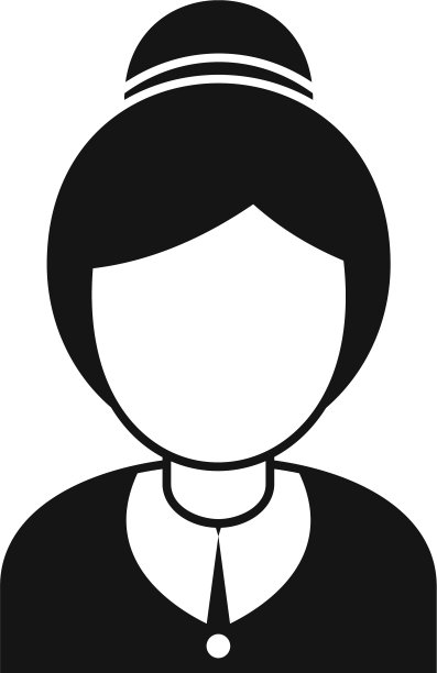 客房服务女人图标简单的风格图片下载