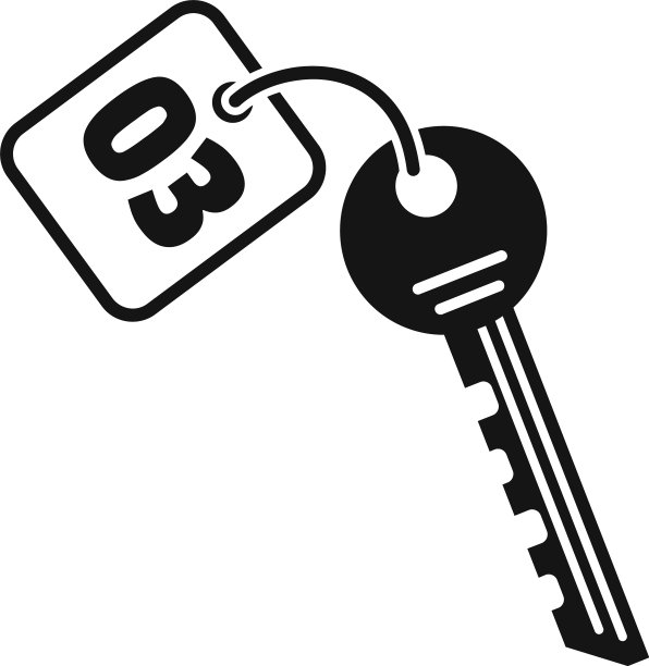 客房服务关键图标简约风格图片下载