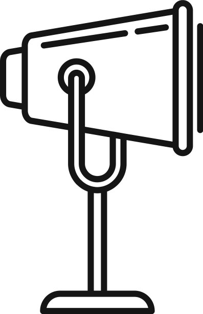 舞台聚光灯图标轮廓风格图片下载