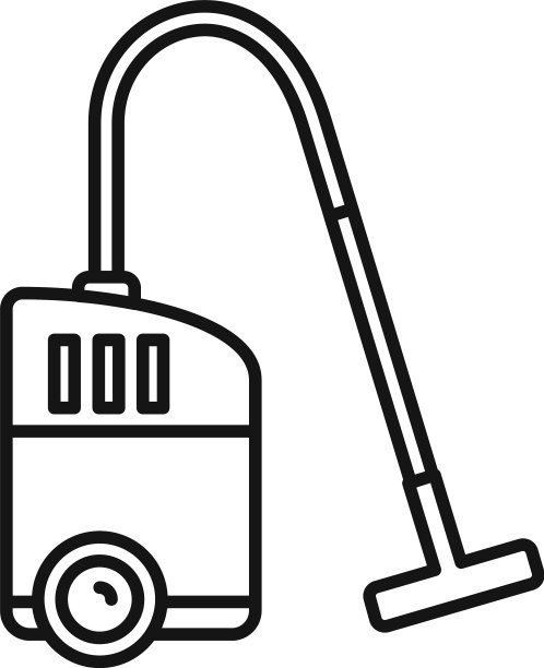 吸尘器吸尘器图标轮廓风格图片下载