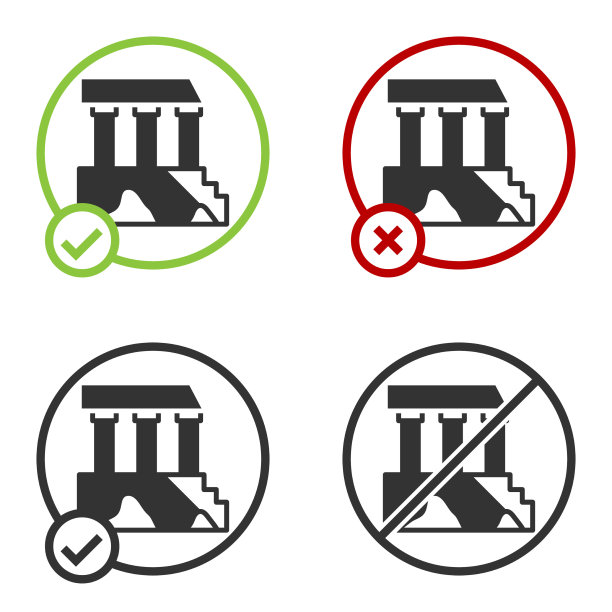 希腊雅典卫城的黑色帕台农神庙图片下载
