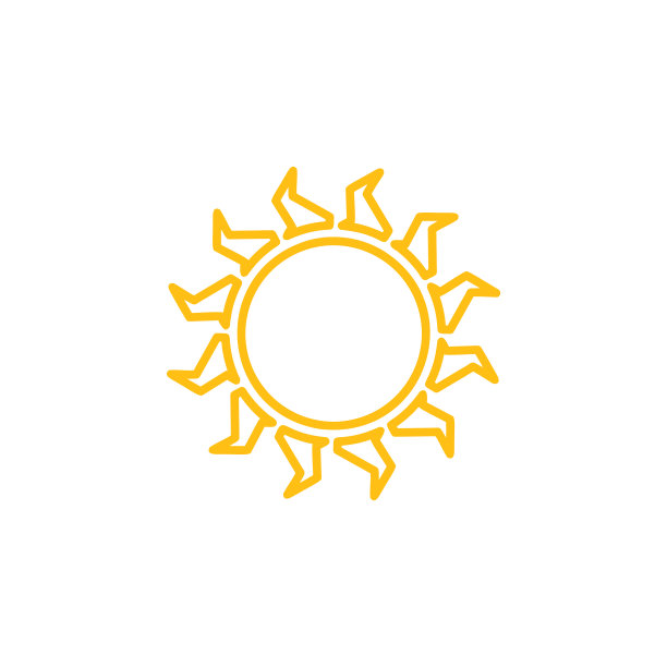 太阳图标夏天的象征图片下载