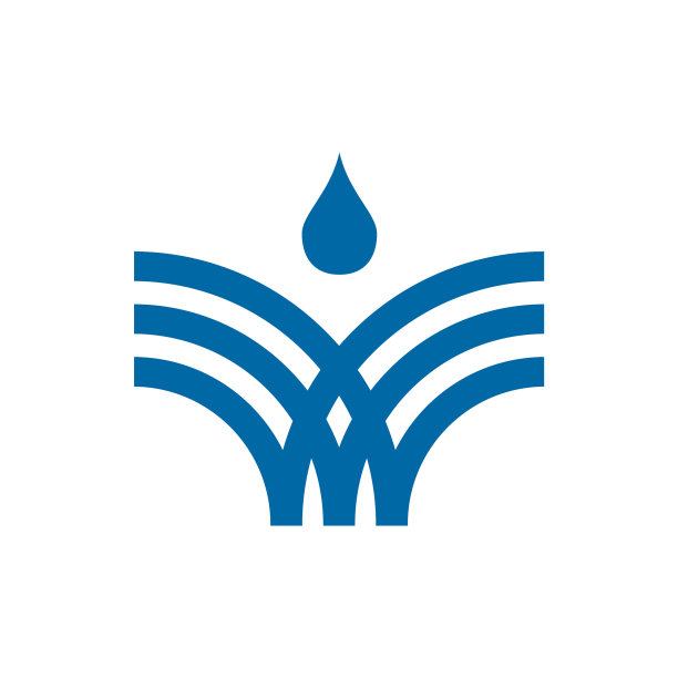 喷泉水标志设计模板图片下载