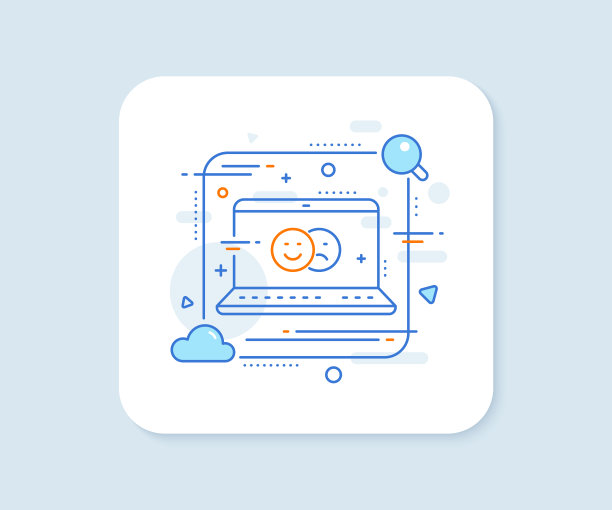 喜欢和不喜欢线图标微笑标志图片下载