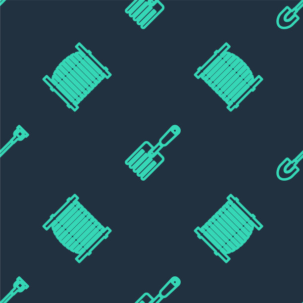 设置园叉栅栏和铁铲线无缝衔接图片下载