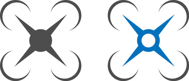 无人机图标logo设计图片下载