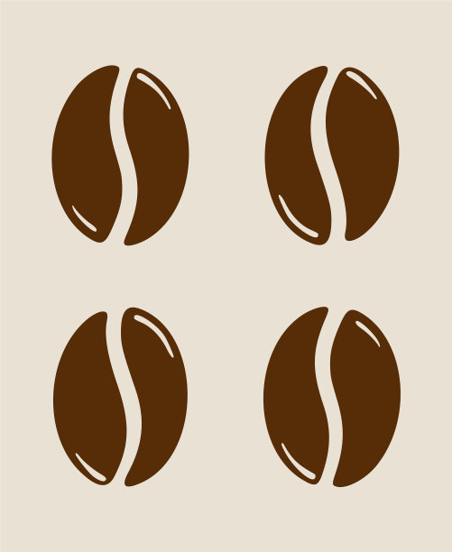 集团烘焙咖啡豆咖啡因标志图片下载