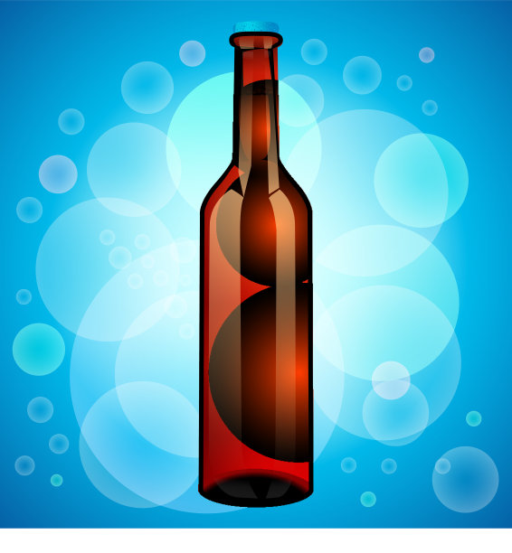 玻璃啤酒瓶为你的设计准备好了图片下载