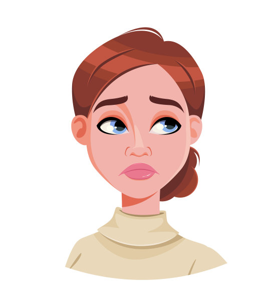 脸上表情棕发女子失望图片下载