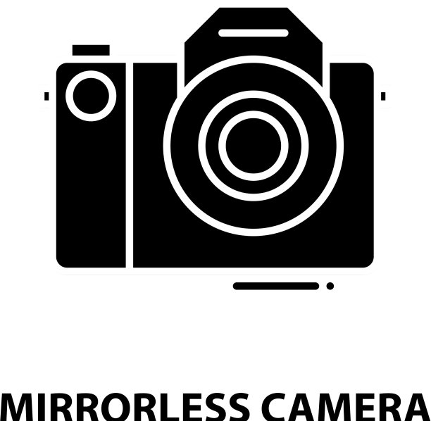 无反光镜相机图标用黑色标识图片下载