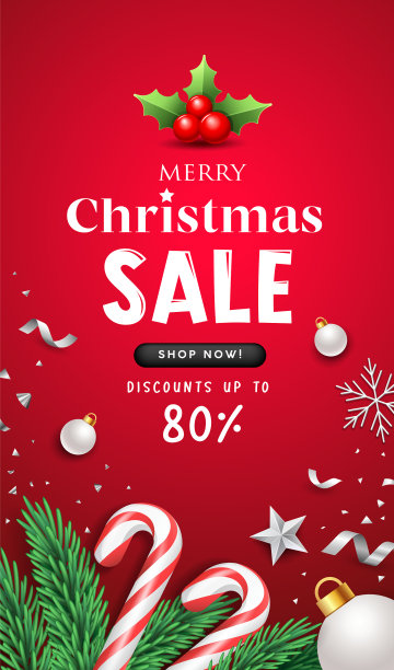 圣诞特惠短信与圣诞老人员工图片下载