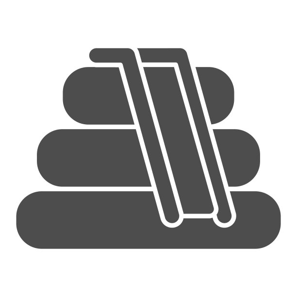 充气滑梯固体图标水上公园的概念图片下载