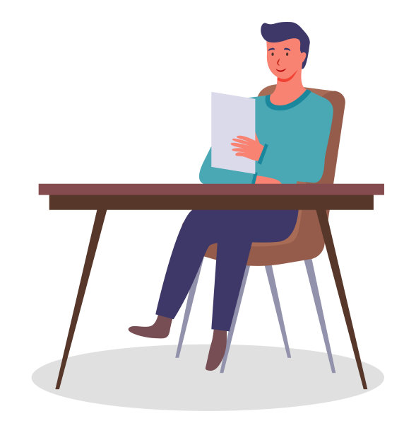 办公室职员在桌子上拿着文件图片下载