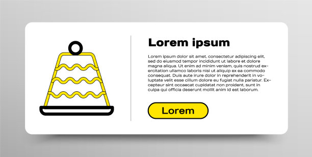 线蛋糕图标孤立在白色的背景上快乐图片下载