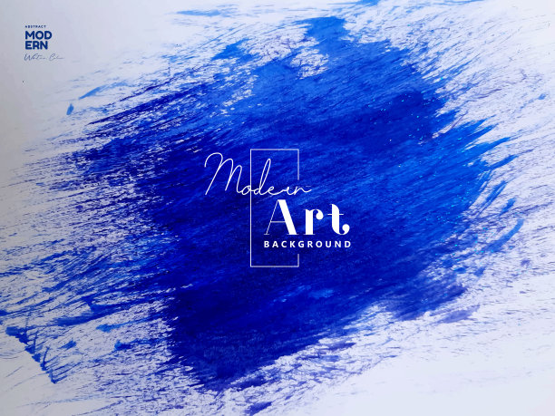 蓝色水彩飞溅背景图片下载