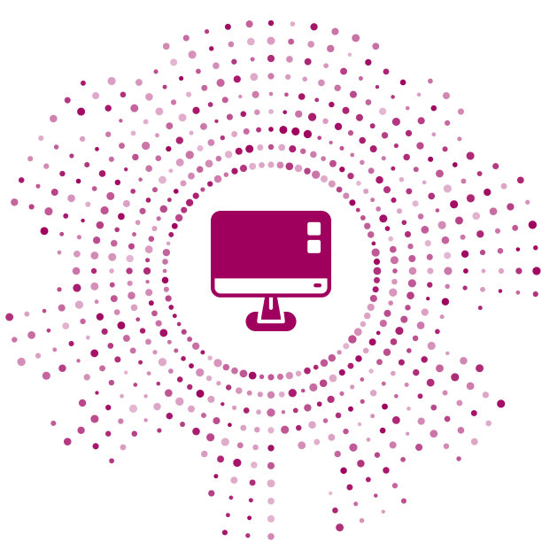 紫色的电脑显示器屏幕图标隔离开图片下载