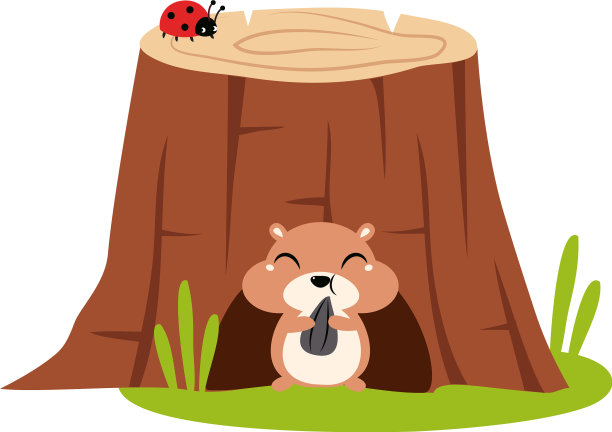 有趣的花栗鼠像森林动物一样蹦出来图片下载