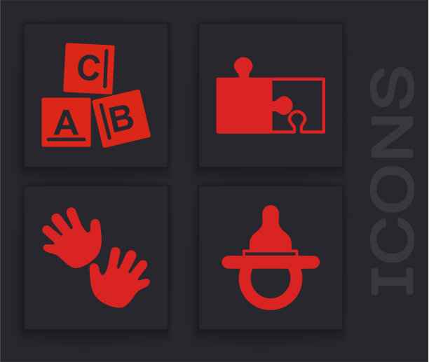 Set badummy奶嘴ABC块图片下载