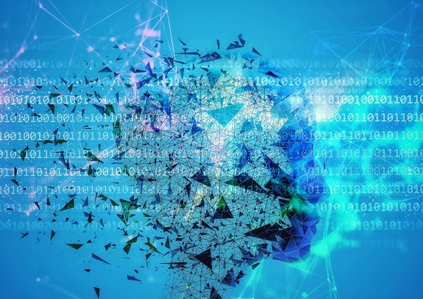 3D渲染人形机器人与科学技术的概念图片下载