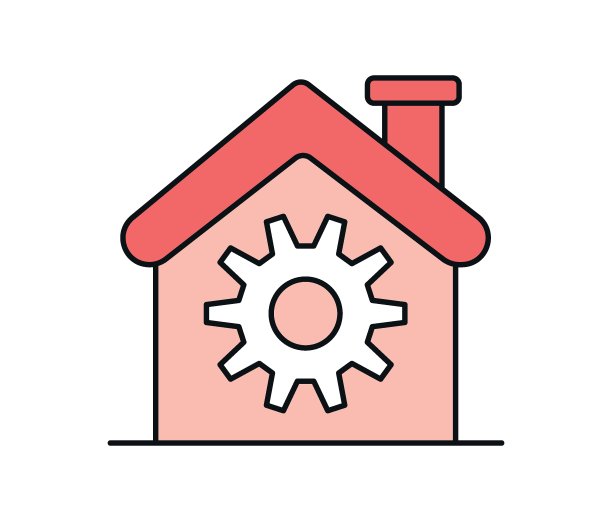 家居装修概念，家居用品维护和维修矢量图标设计图片下载