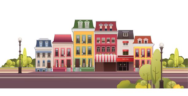 城市景观，街道上的交通图片下载