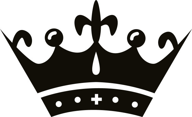 太子妃的皇家剪影风格图标图片下载