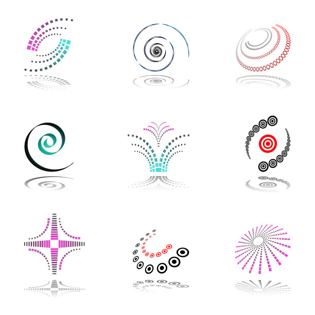 设计元素集。抽象的图标。图片下载