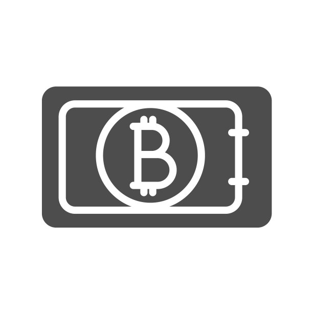 白色背景上的比特币数字货币剪影矢量图标，适用于网页、移动应用和UI设计图片下载