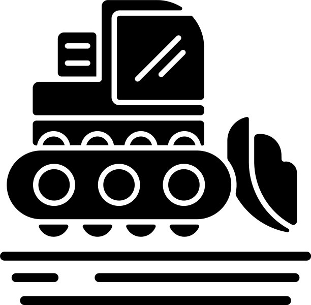 雪修饰黑色字形图标图片下载