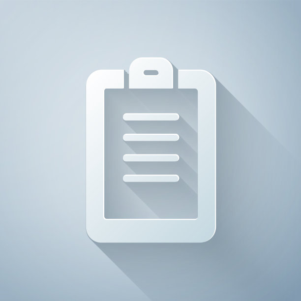 剪纸警察报告图标孤立在灰色图片下载