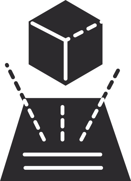 增强现实手机立方体投影图片下载