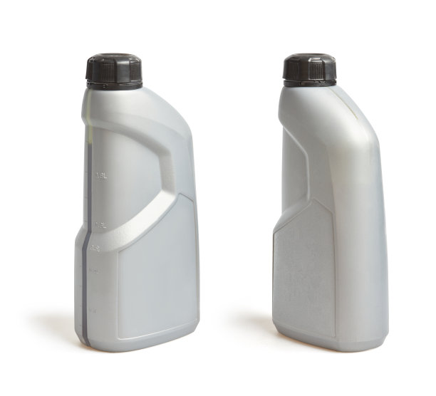 塑料灰色筒发动机机油，隔离图片下载