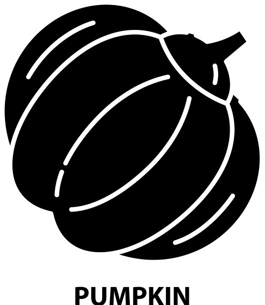 南瓜标志图标黑色标志用图片下载