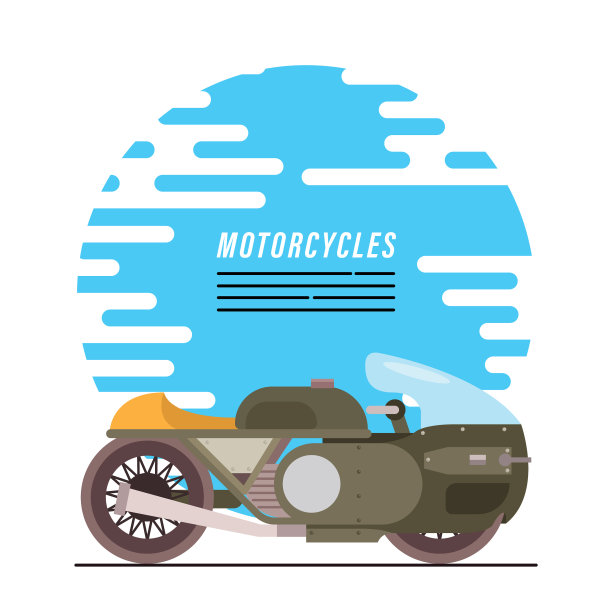 军用型绿色摩托车和图片下载