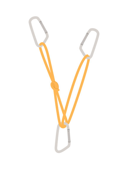 简单的提示如何使用金属钩在旅游正确使用平面矢量插图孤立的白色背景图片下载