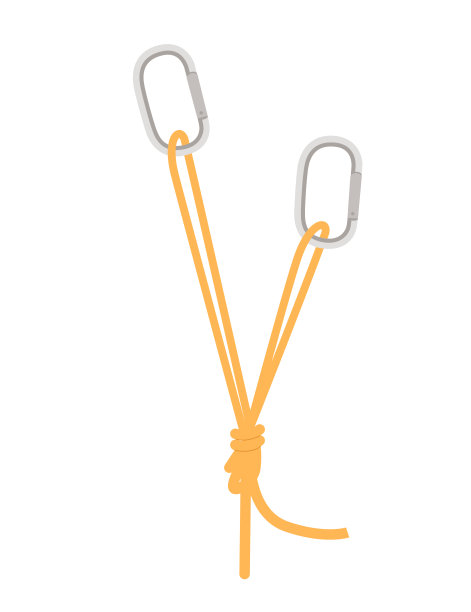 简单的提示如何使用金属钩在旅游正确使用平面矢量插图孤立的白色背景图片下载