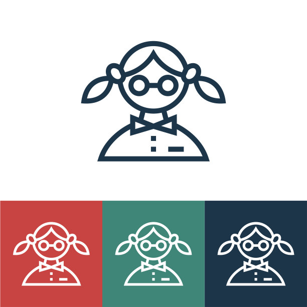 戴眼镜的女学生图片下载