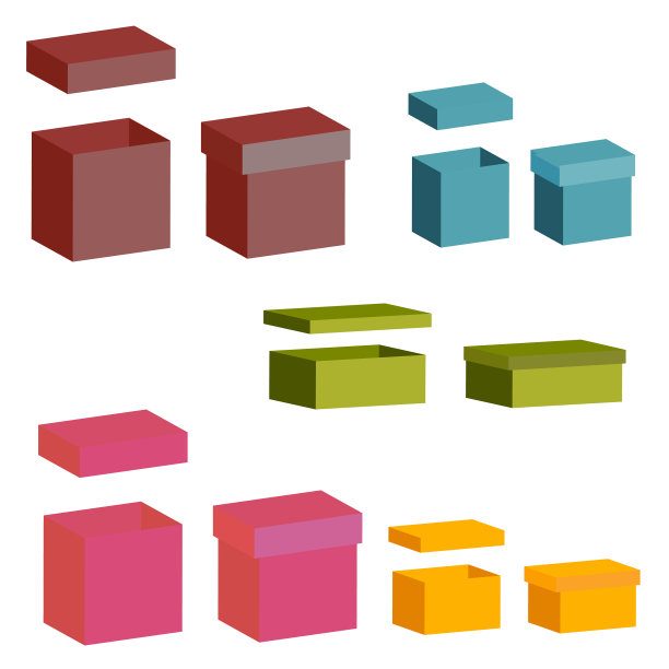 设置不同的盒装礼品图片下载