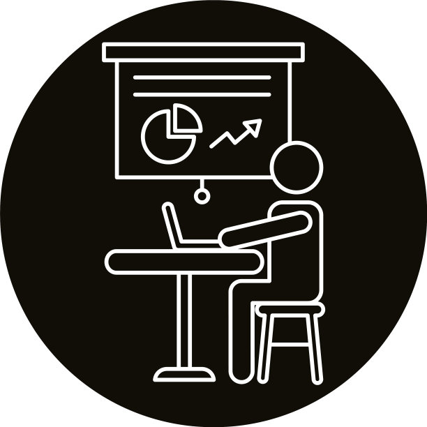 用户头像在笔记本电脑与统计行工作图片下载