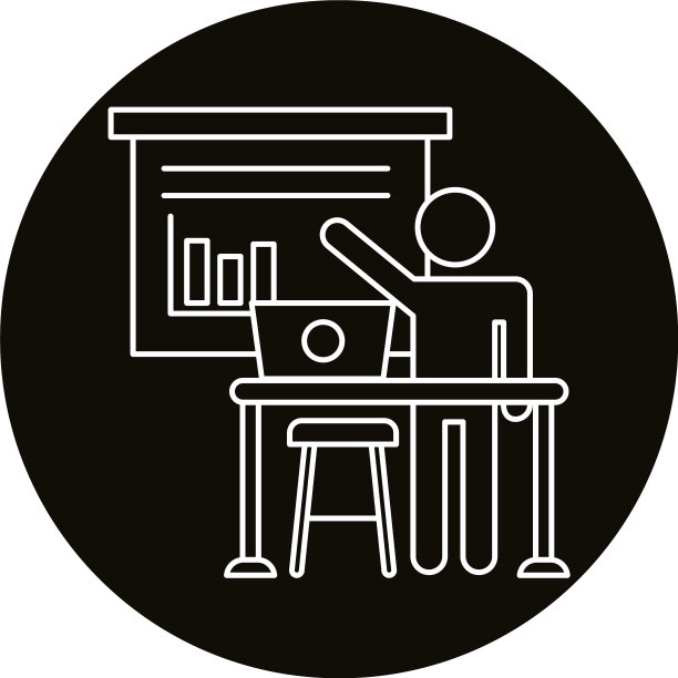 用户虚拟形象工作在笔记本电脑与统计栏图片下载