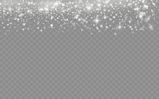 白色的尘埃颗粒，闪耀，发光，星星。图片下载