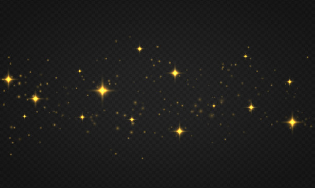 发光的散焦灯，灰尘颗粒图片下载