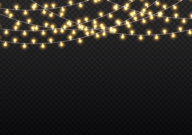 圣诞彩灯花环，霓虹灯led。图片下载