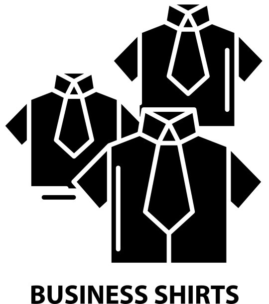 商务衬衫图标用黑色标志图片下载