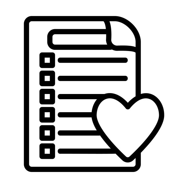 希望列表图标在任何项目的线风格图片下载