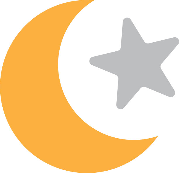 月亮图标设计模板孤立图片下载