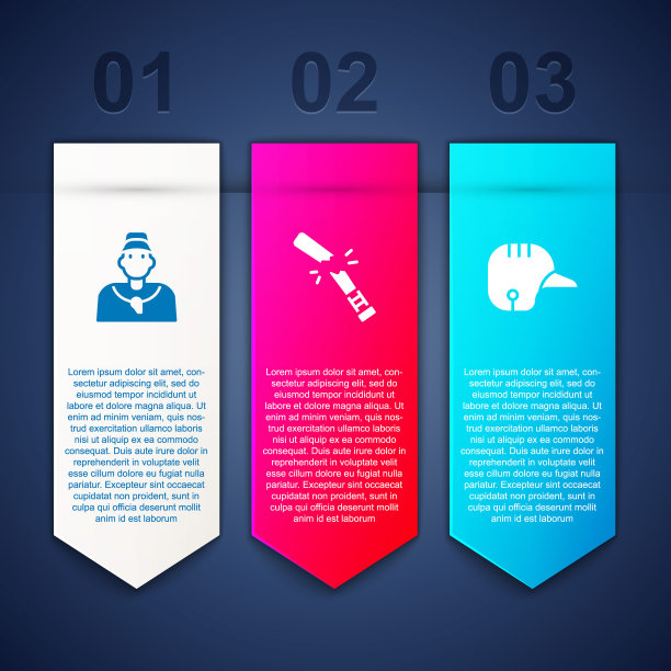 设置棒球教练，坏了的棒球棒和头盔。业务信息模板。向量图片下载